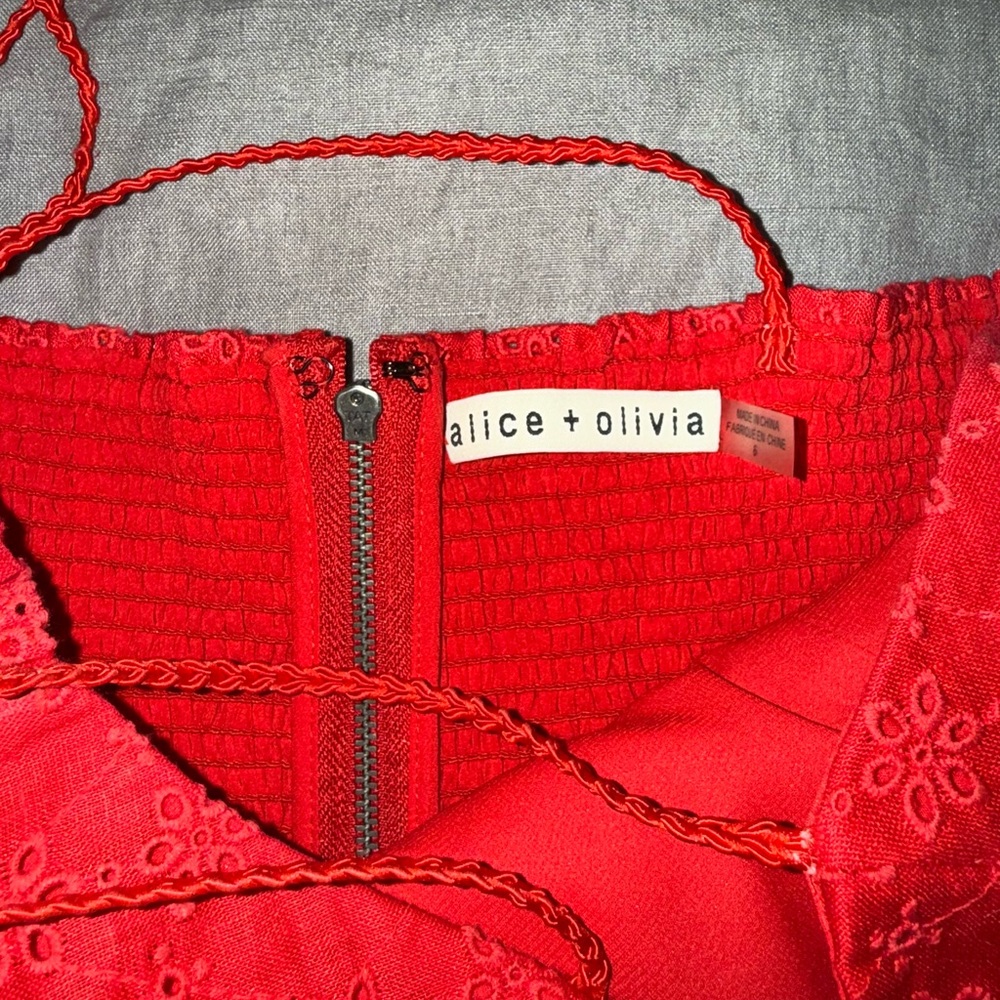 Alice + Olivia Ruby Spaghetti Strap Mini Sundress - image 4